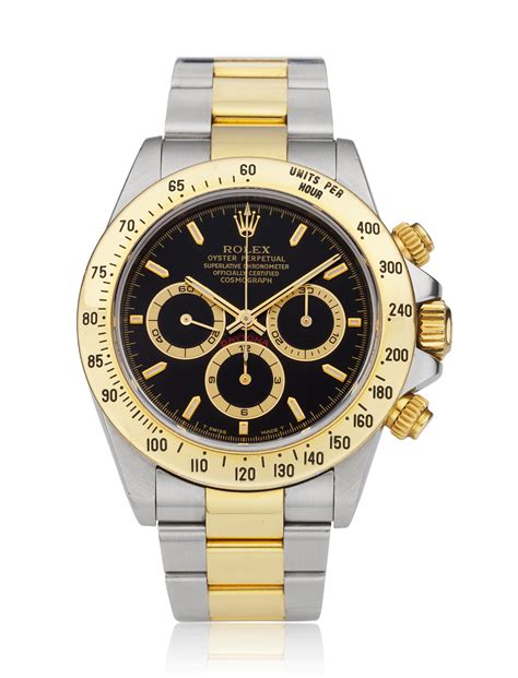 rolex two tone daytona with black dial model 16523|Rolex daytona 16523 for sale.